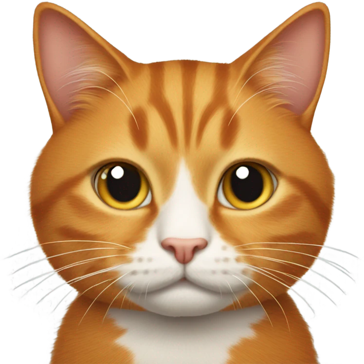 Ginger cat with nails emoji