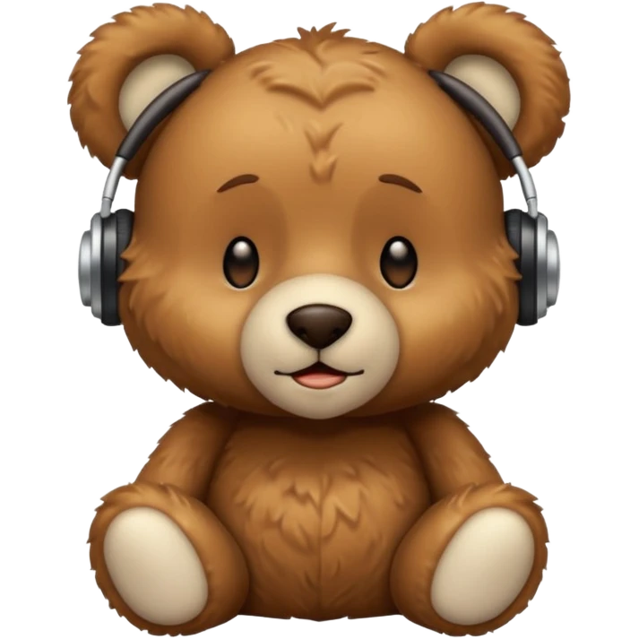 Teddy bear listening to Sinatra  emoji
