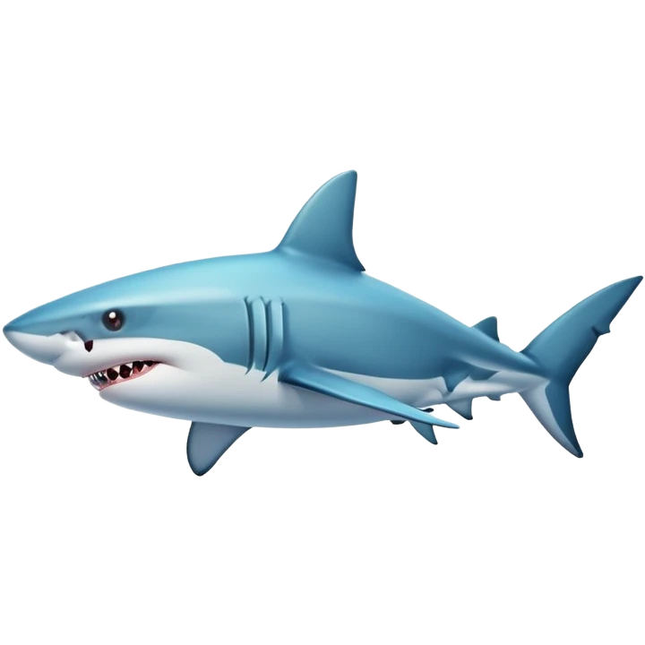 realistic shark with unique colors emoji