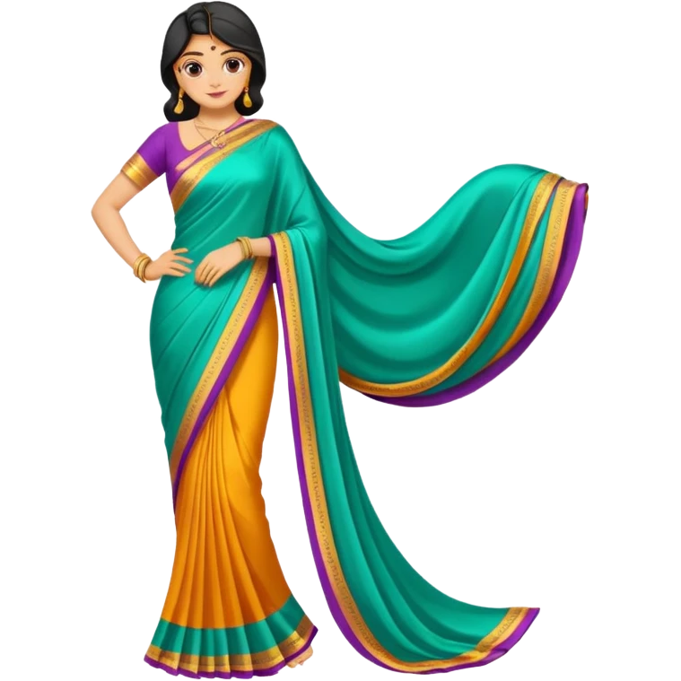 saree without woman emoji