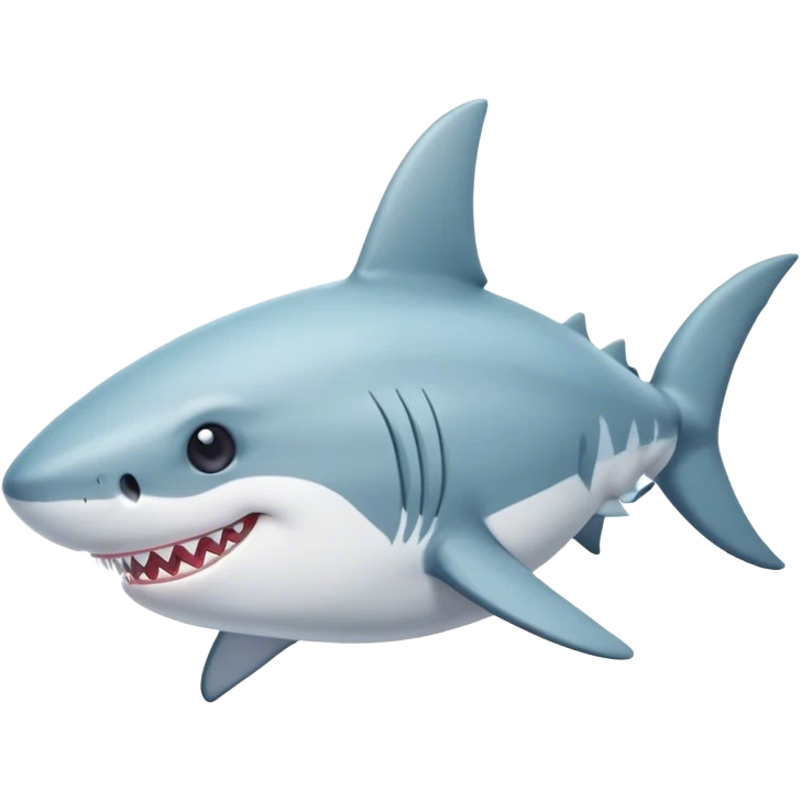 Cute shark with bow tie emoji