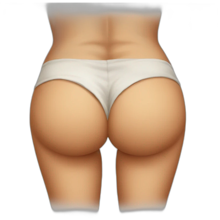 realistic butt emoji