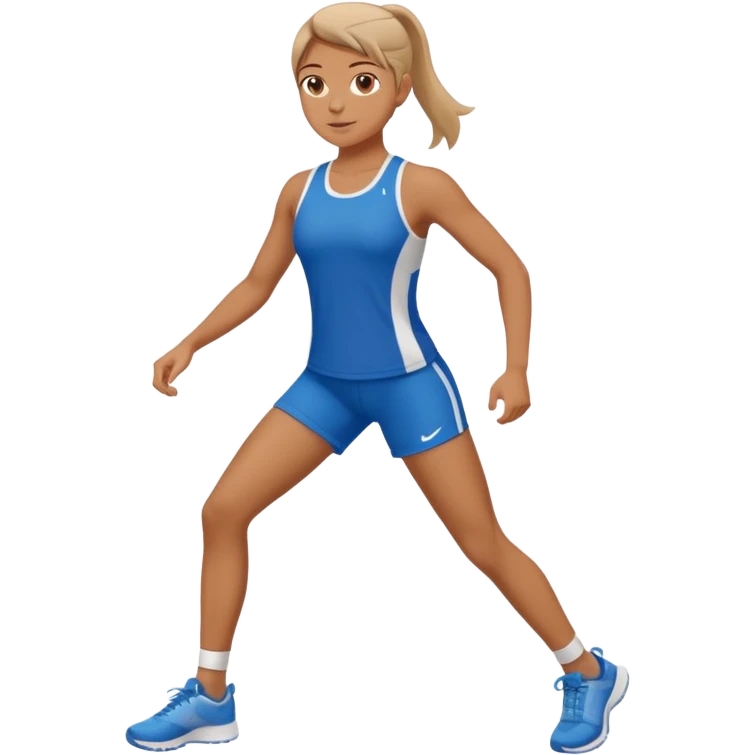 Posició corporal estable con ropa de deporte emoji