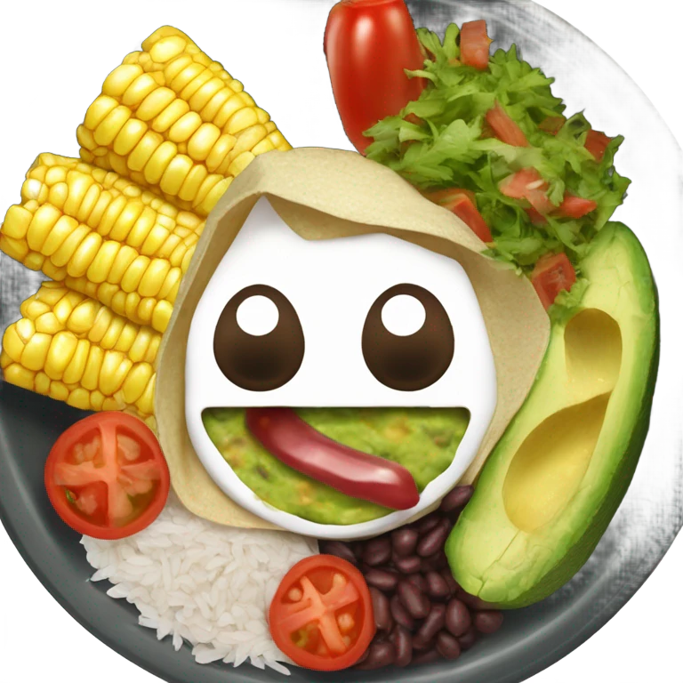 Chaotic chipotle bowl  emoji