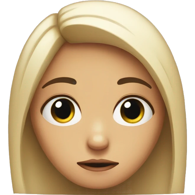 Sad girl emoji