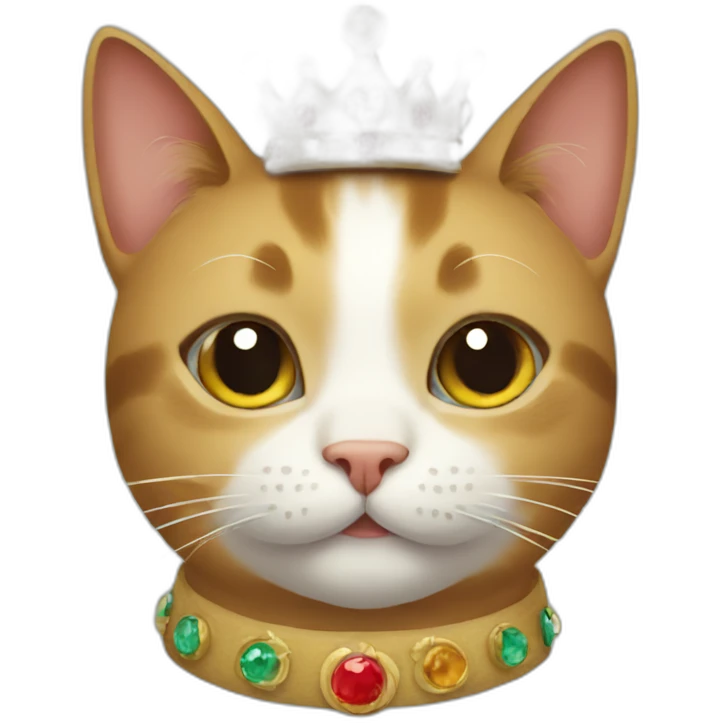 cat with a crown emoji