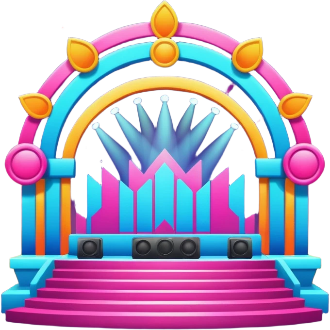 electronic music festival stage emoji