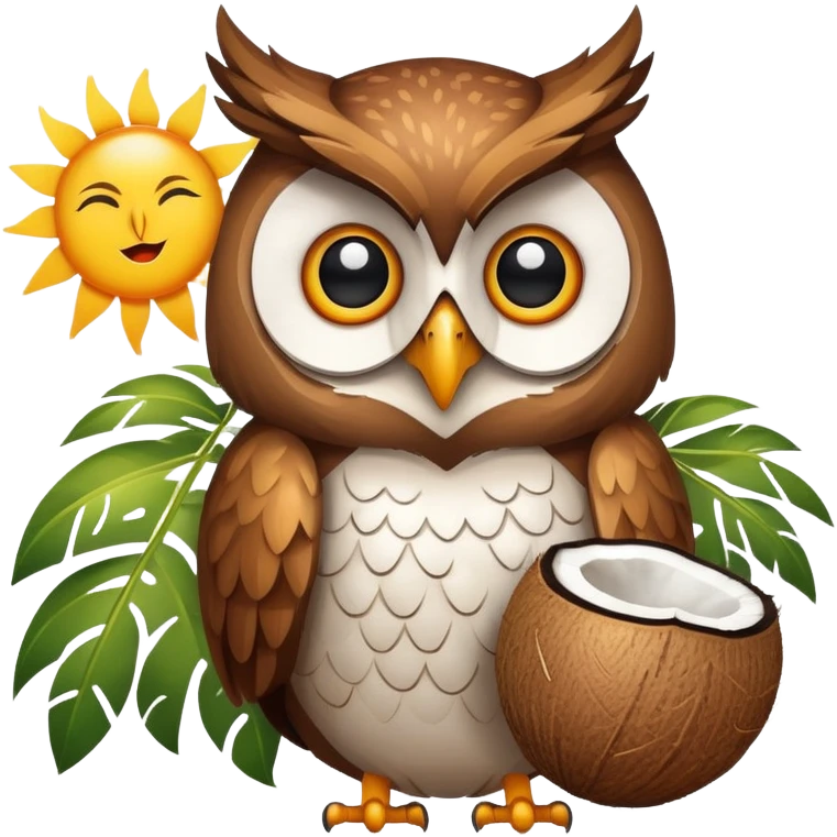 🦉☀️🥥 emoji