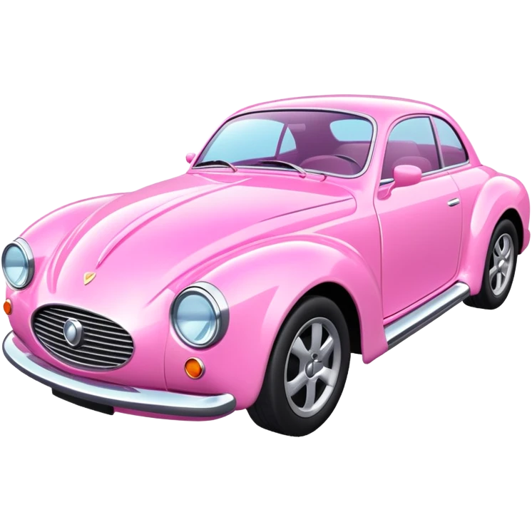 pink car emoji