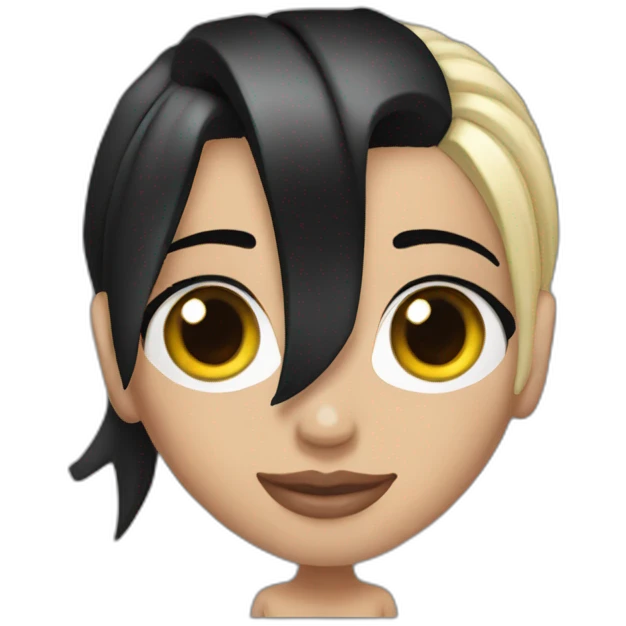Eminem-with-black-hair-beauty-earring-girl emoji
