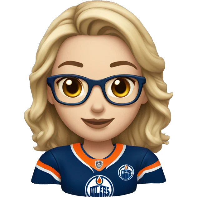 Edmonton oilers nhl female fan emoji