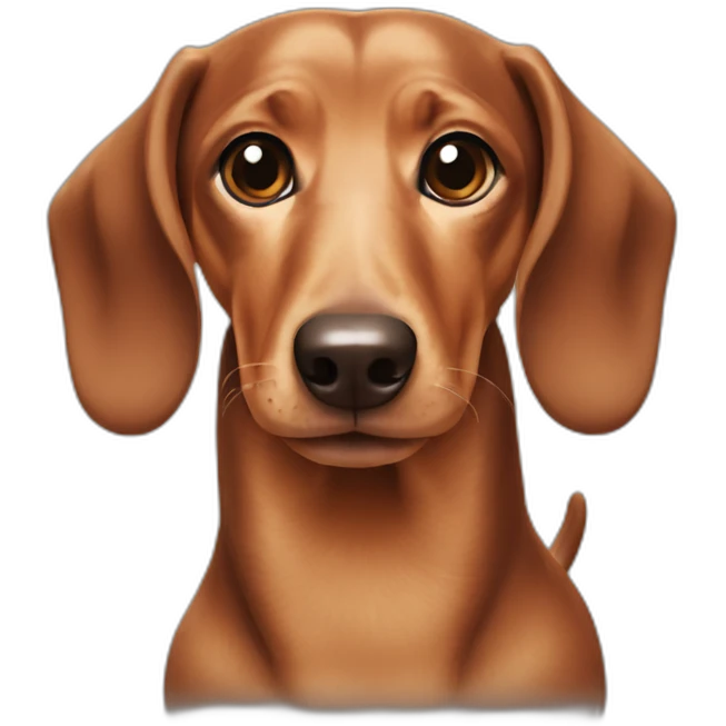dachshund-face-cream emoji