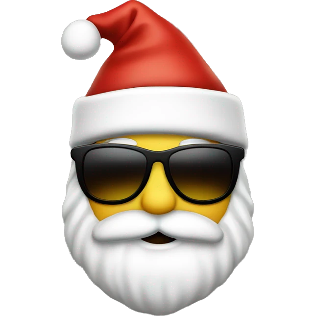 Santa mit Sonnenbrille emoji