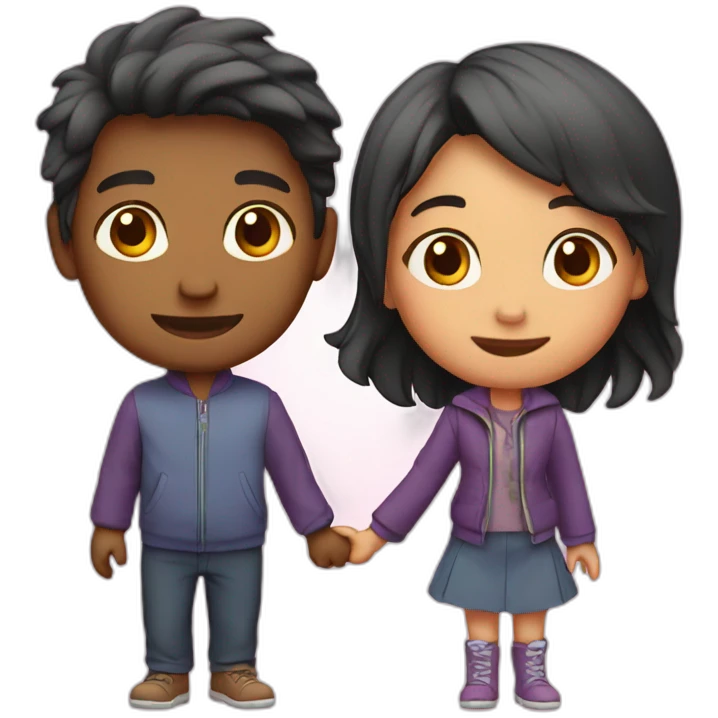 New year wish boy to girl emoji