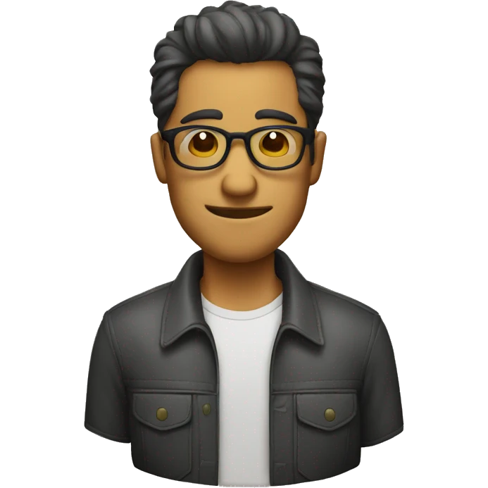 Hombre con lentes  emoji