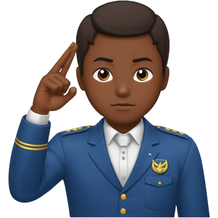 Shinzou wo sasageyo salute and fist on the chest emoji