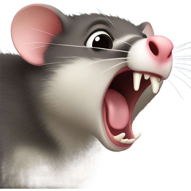 Possum screaming  emoji
