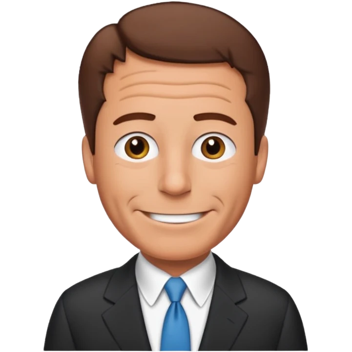 Create an emoji of Epstein waving to the camera in Family Guy style but make it especially like Epstein and not like all old guys emoji