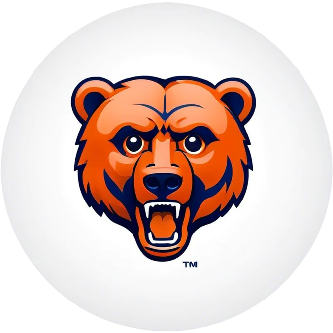 custom chicago bears logo emoji