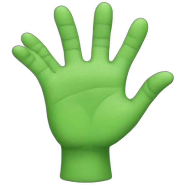 green grogu hand emoji