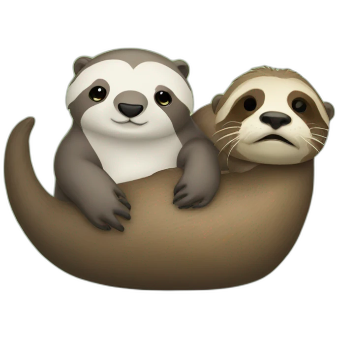 otter with a sloth emoji