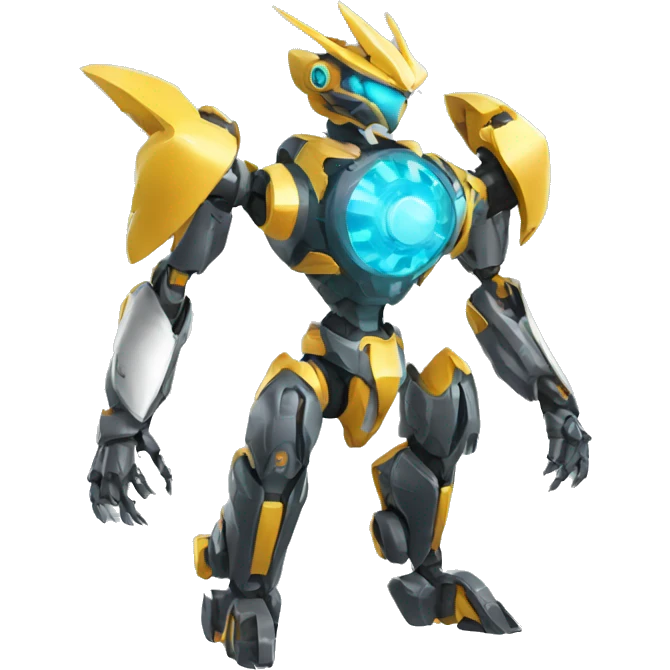 Futuristic Mechanical Pokémon-Medabot-Dragon full body emoji