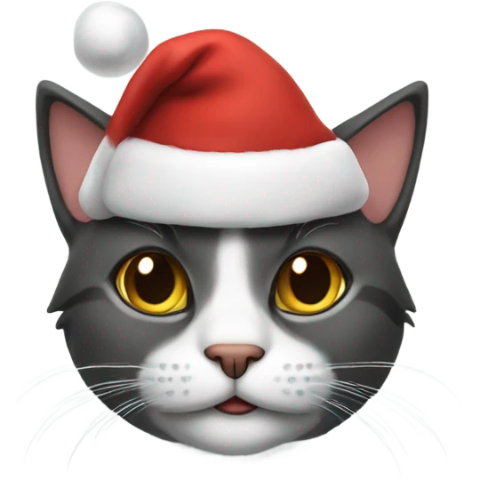 santa cat emoji