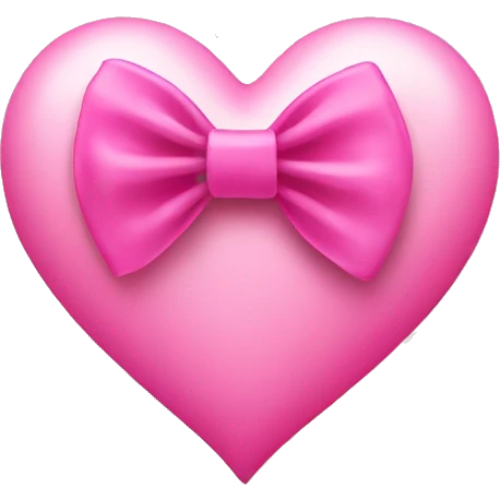 Pink heart whit bow emoji