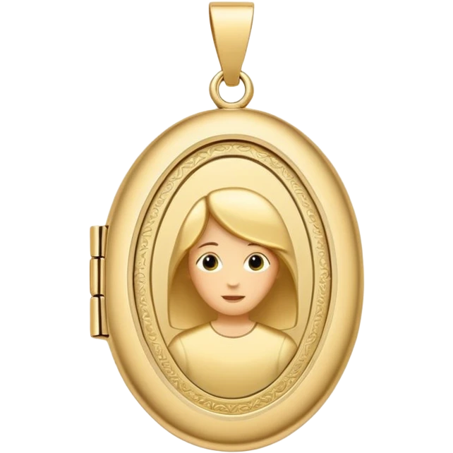 Locket with a photo  emoji
