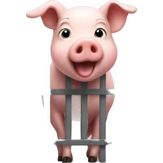 pig opening gate emoji