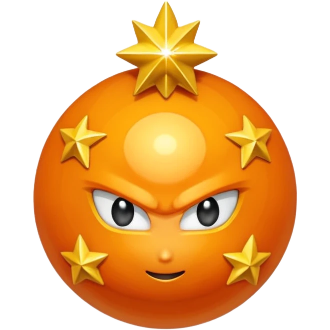 Crea la esfera de 4 estrellas de dragon ball emoji