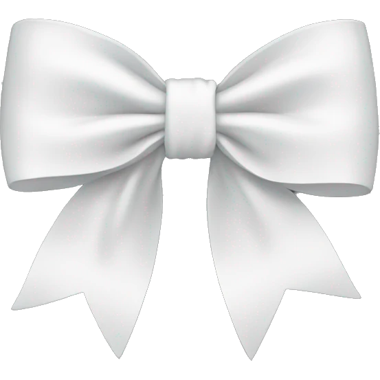 white bow emoji