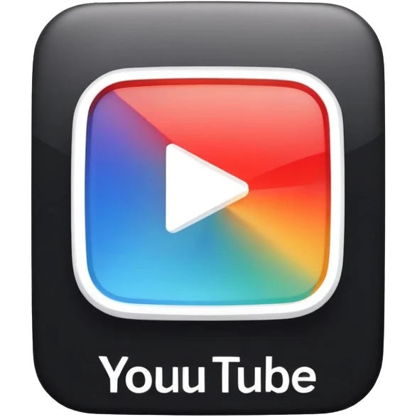 YouTube Shorts logo, black vertical rectangle with rounded corners and white play button in the center emoji