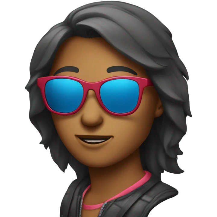 Ara with sunglasses emoji