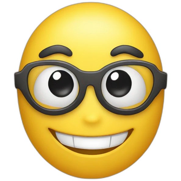 Smiley avec un sourcil levée emoji
