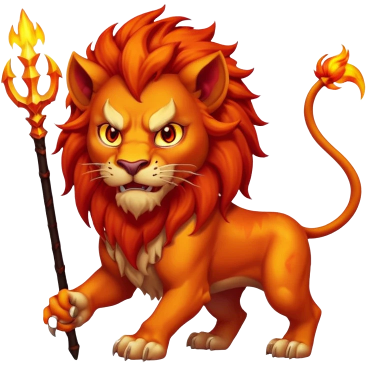 devil lion emoji