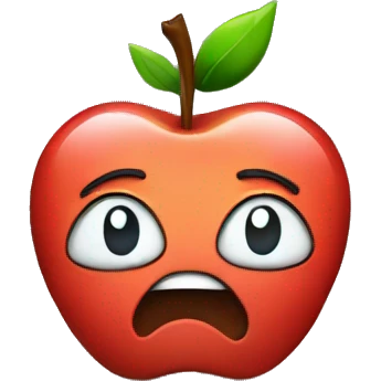 Apple computer with stocks and shares emoji