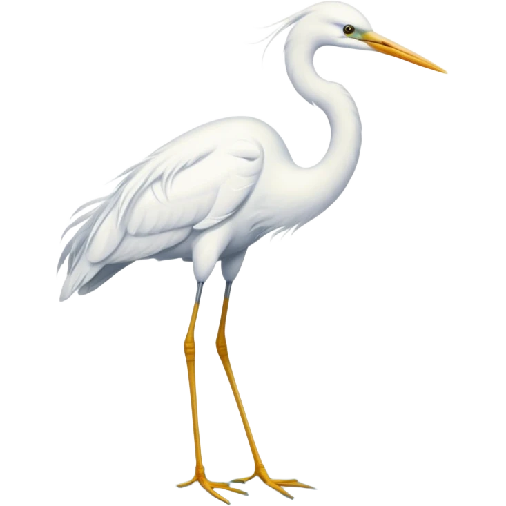 White egret emoji