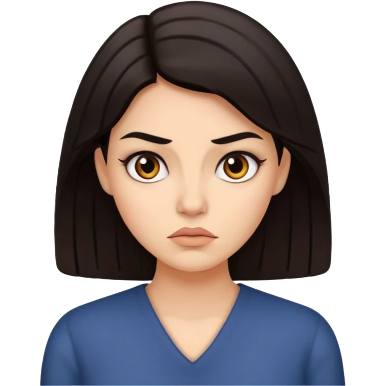 Give me an emoji of a woman looking unimpressed in a sassy way emoji
