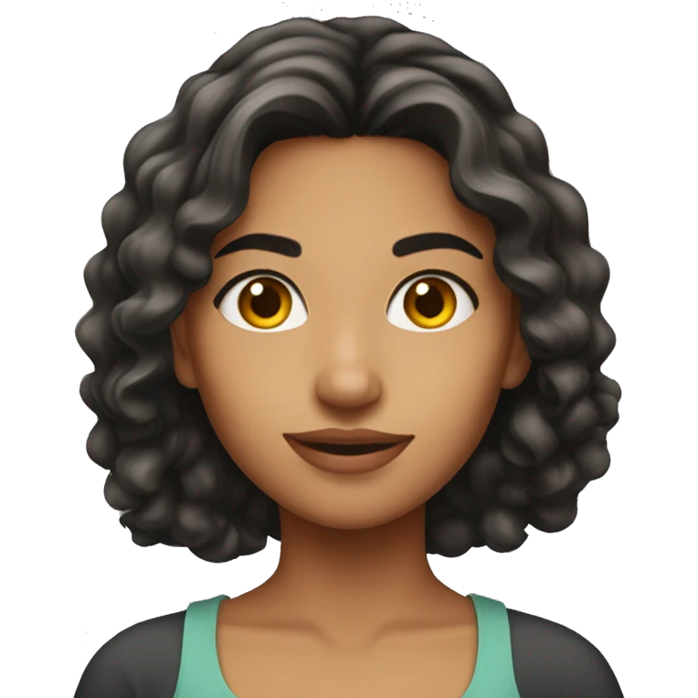 A pretty young Latina woman  emoji