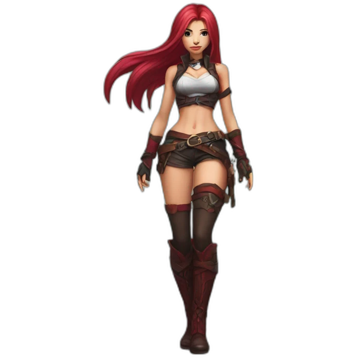 Katarina posing legs sfw emoji