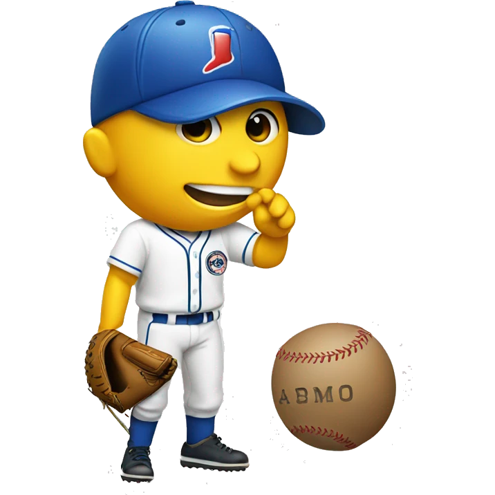 Baseball and camera emoji