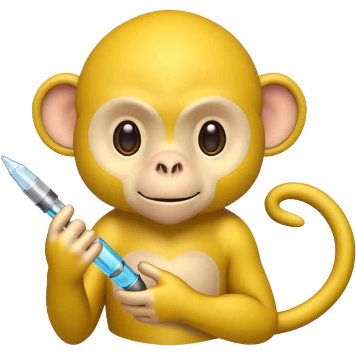 scienist yellow monkey emoji