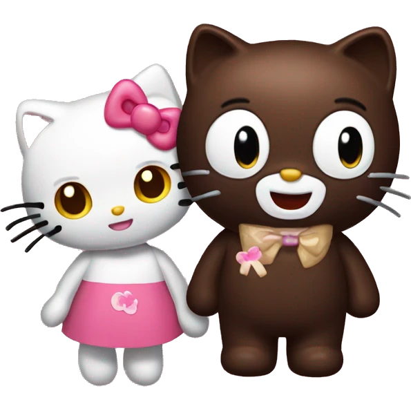 Hello kitty and chococat emoji