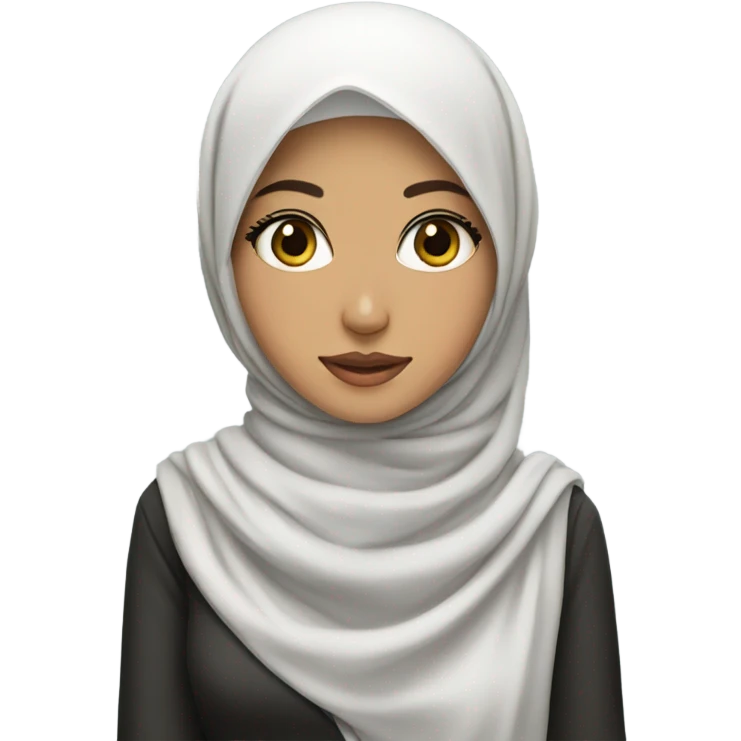 Sudi Arabic girl with hijab style K-pop emoji