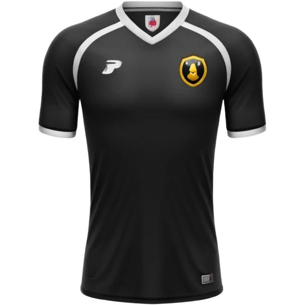 maillot football bande noir sans numéro ni logo emoji