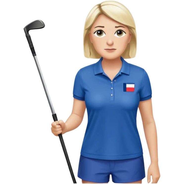 Marine Le Pen qui fait du golf  emoji