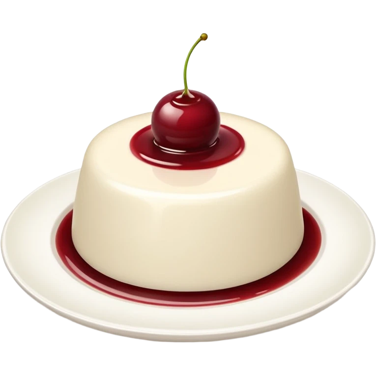 panna cotta on dish emoji