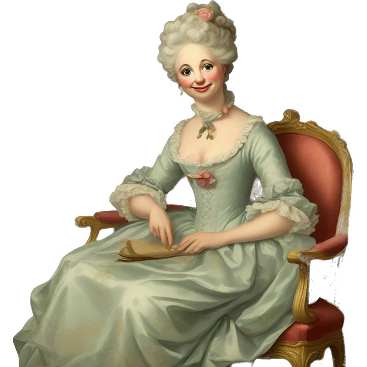 vintage rococo painting  emoji