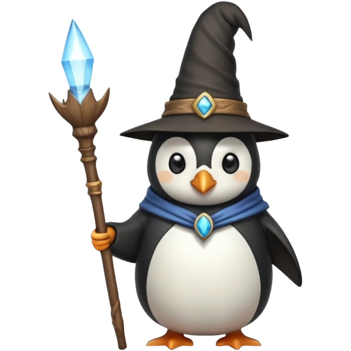 Penguin Wizard emoji